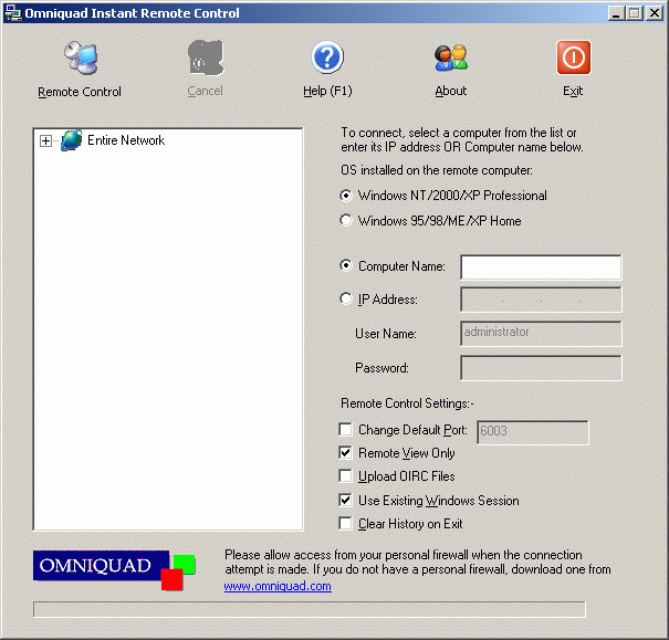 Instant Remote Control Screenshot
